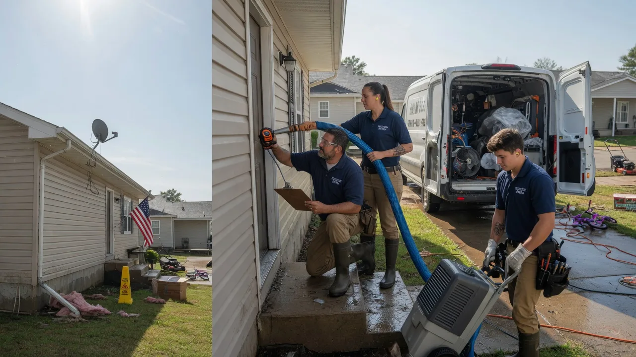 Ceiling Water Damage Restoration in Martensdale, IA near me